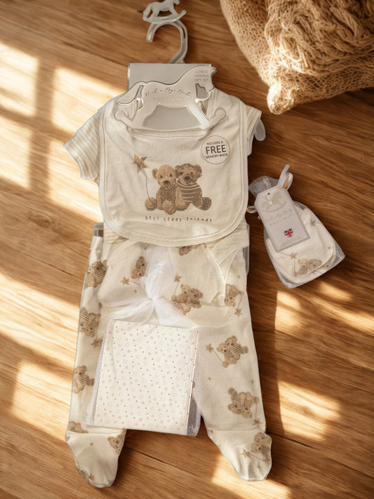 6 Piece Baby Gift Set with Free Memory Book